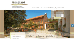 Desktop Screenshot of frongahof.de