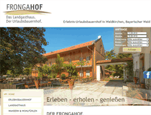 Tablet Screenshot of frongahof.de